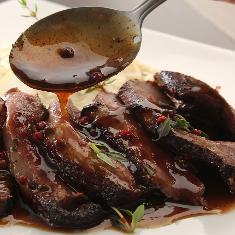 Duck Breast with Partridge Berry Sauce Farmers Dairy