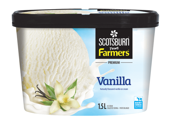 Vanilla Scotsburn joins Farmers Ice Cream