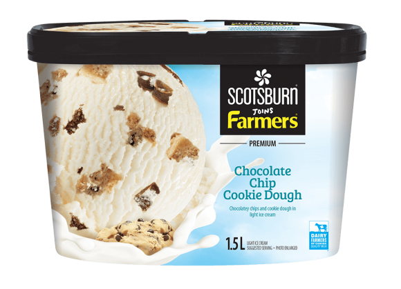  Chocolate Chip Cookie Dough Scotsburn joins Farmers Ice Cream