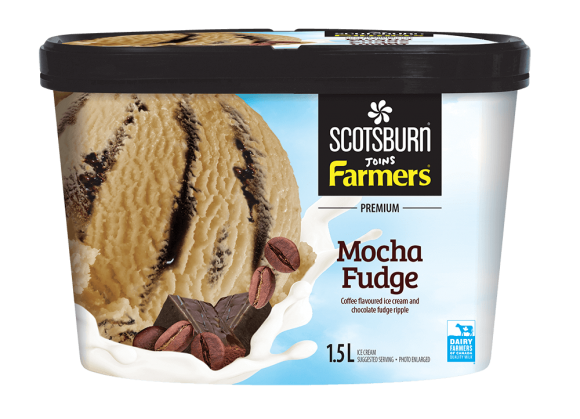  Mocha Fudge Scotsburn joins Farmers Ice Cream