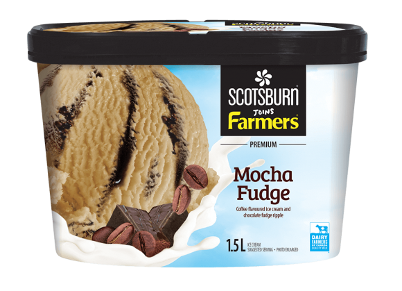  Mocha Fudge Scotsburn joins Farmers Ice Cream