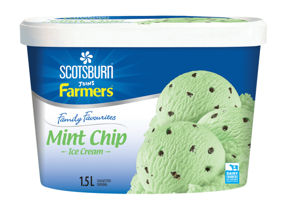 Mint Chip Scotsburn joins Farmers Ice Cream