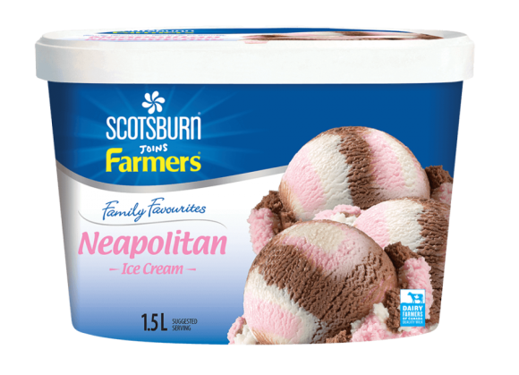  Neapolitan Scotsburn joins Farmers Ice Cream