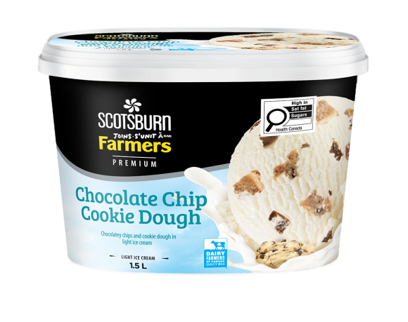  Chocolate Chip Cookie Dough Scotsburn joins Farmers Ice Cream