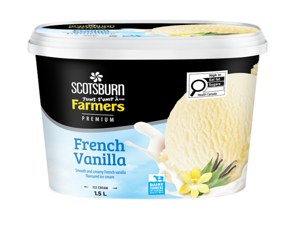 French Vanilla Scotsburn joins Farmers Ice Cream