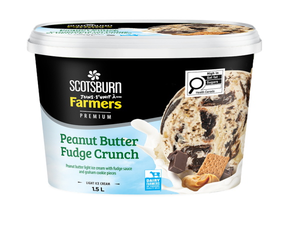 Peanut Butter Fudge Crunch Scotsburn joins Farmers Ice Cream