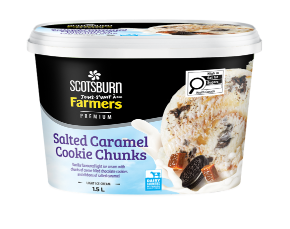  Salted Caramel Cookie Chunks Scotsburn joins Farmers Ice Cream