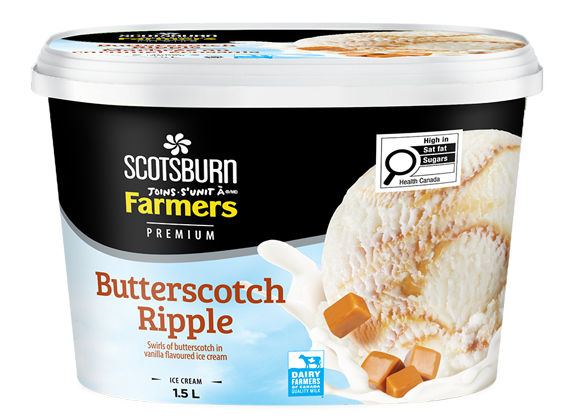 Butterscotch Scotsburn joins Farmers Ice Cream