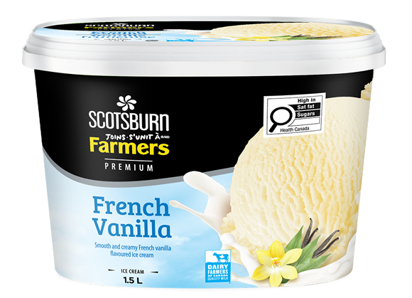 French Vanilla Scotsburn joins Farmers Ice Cream