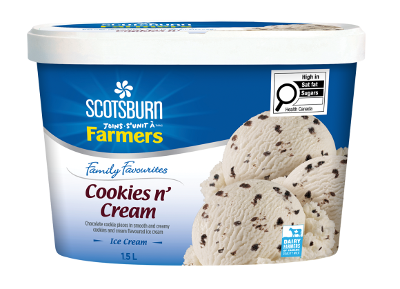 Cookies N Cream Scotsburn joins Farmers Ice Cream