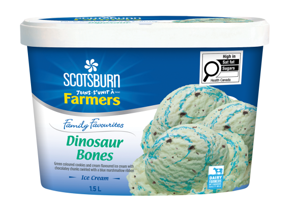 Dinosaur Bones Scotsburn joins Farmers Ice Cream