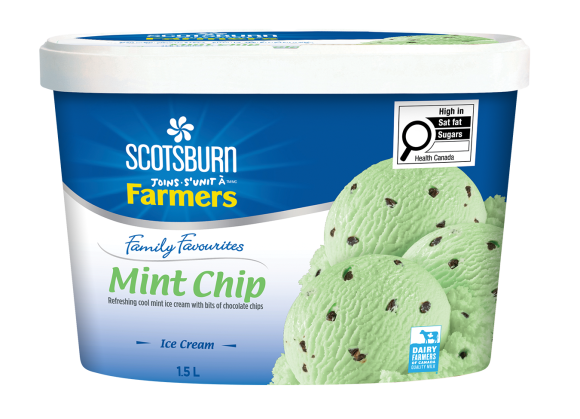 Mint Chip Scotsburn joins Farmers Ice Cream