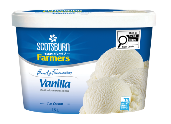 Vanilla Scotsburn joins Farmers Ice Cream