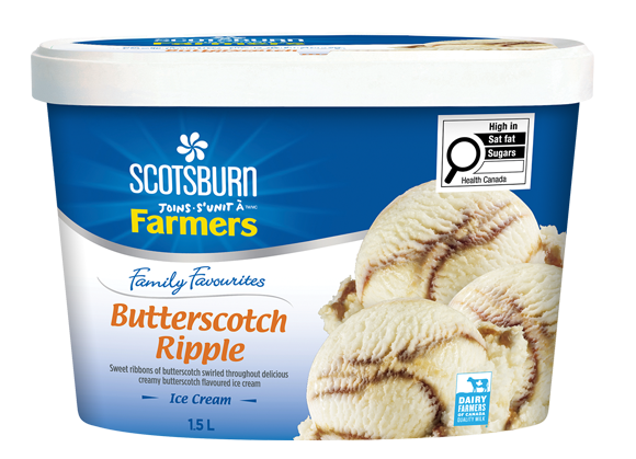 Butterscotch Scotsburn joins Farmers Ice Cream