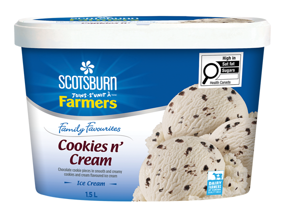 Cookies N Cream Scotsburn joins Farmers Ice Cream