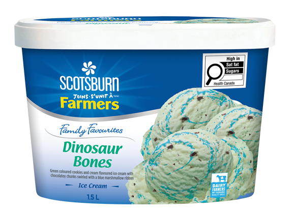 Dinosaur Bones Scotsburn joins Farmers Ice Cream