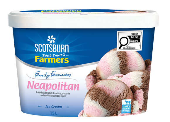 Neapolitan Scotsburn joins Farmers Ice Cream
