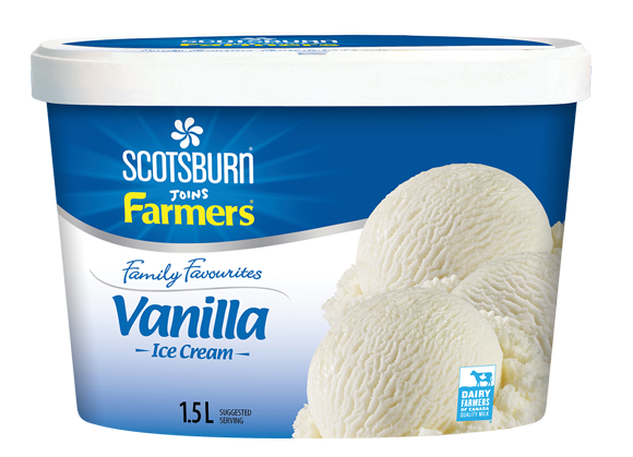 Vanilla Scotsburn joins Farmers Ice Cream