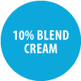 10% Blend Cream Badge