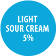5% Light Sour Cream Badge