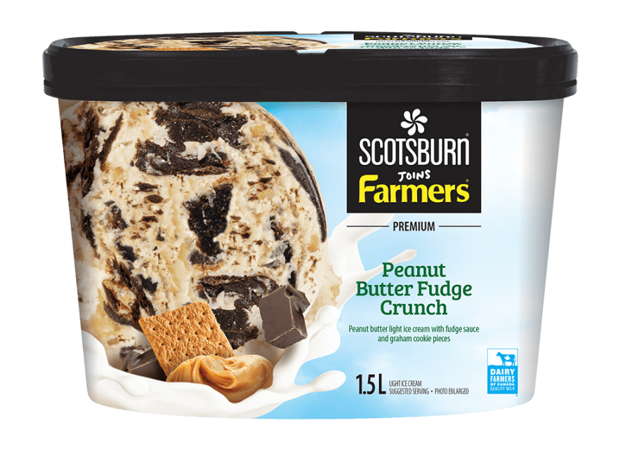  Peanut Butter Fudge Crunch Scotsburn joins Farmers Ice Cream