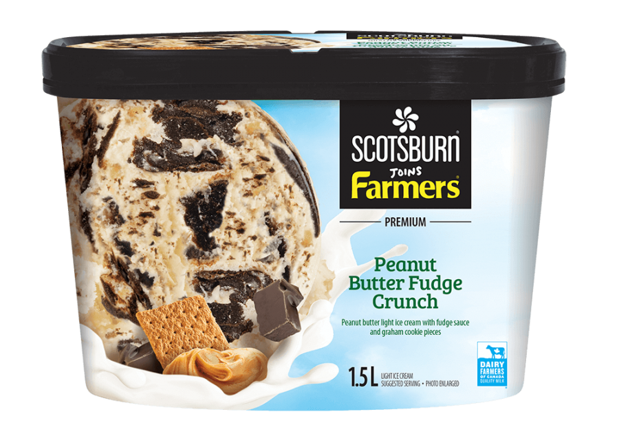  Peanut Butter Fudge Crunch Scotsburn joins Farmers Ice Cream