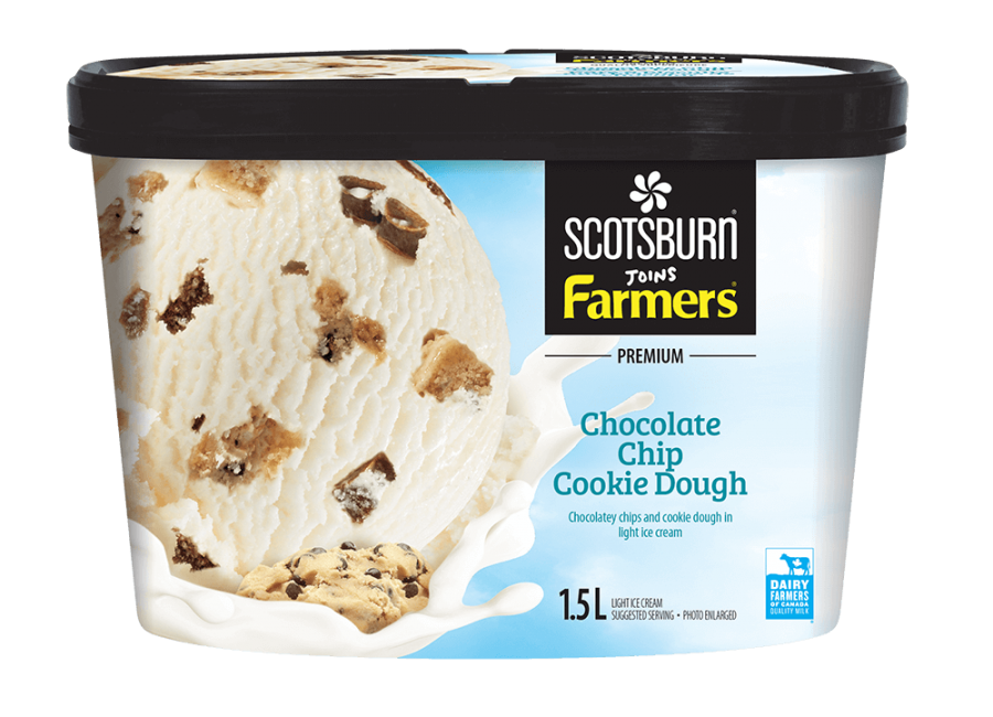  Chocolate Chip Cookie Dough Scotsburn joins Farmers Ice Cream