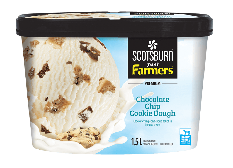  Chocolate Chip Cookie Dough Scotsburn joins Farmers Ice Cream