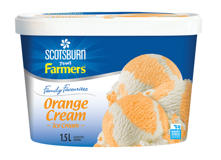 Orange Cream Scotsburn joins Farmers Ice Cream