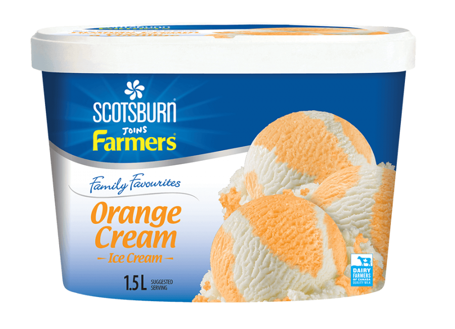 Orange Cream Scotsburn joins Farmers Ice Cream