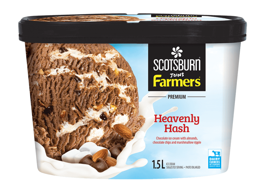 Heavenly Hash Scotsburn joins Farmers Ice Cream