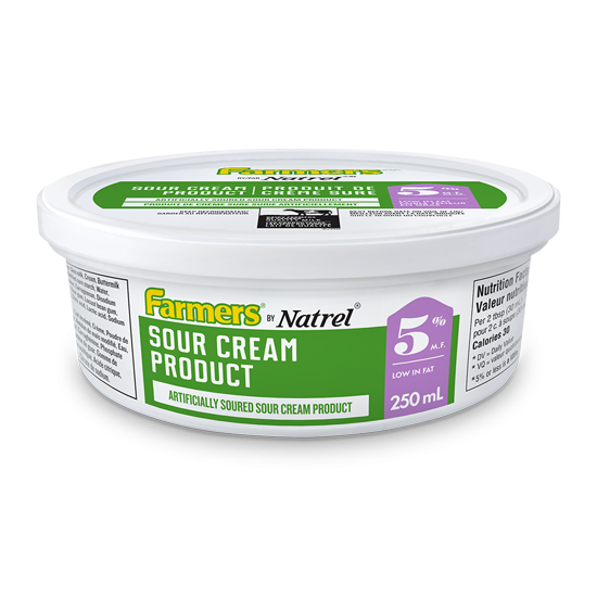 Farmers by Natrel Light Sour Cream 5 Farmers Dairy