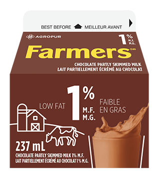 1% Chocolate Milk | Farmers Dairy