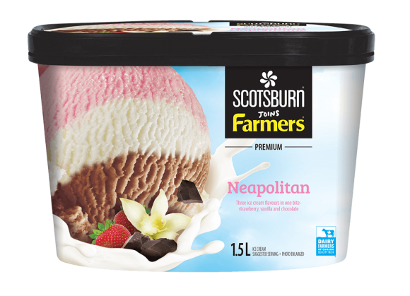  Neapolitan Scotsburn joins Farmers Ice Cream