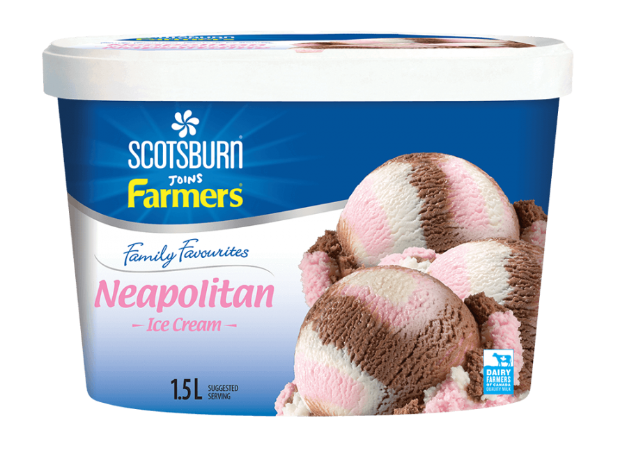  Neapolitan Scotsburn joins Farmers Ice Cream