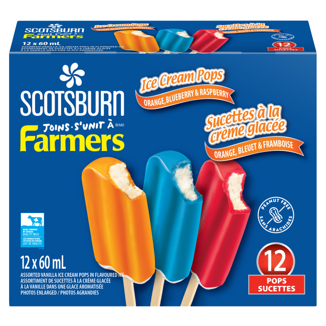 Scotsburn joins Farmers Ice Cream Pops