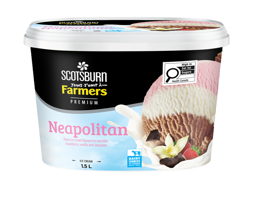 Neapolitan Scotsburn joins Farmers Ice Cream
