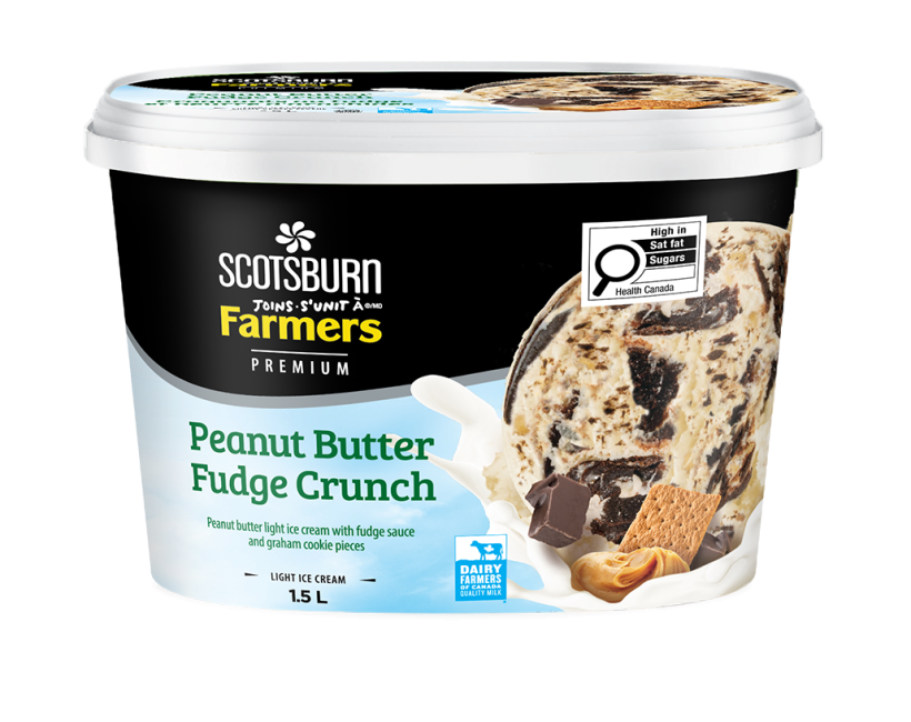  Peanut Butter Fudge Crunch Scotsburn joins Farmers Ice Cream