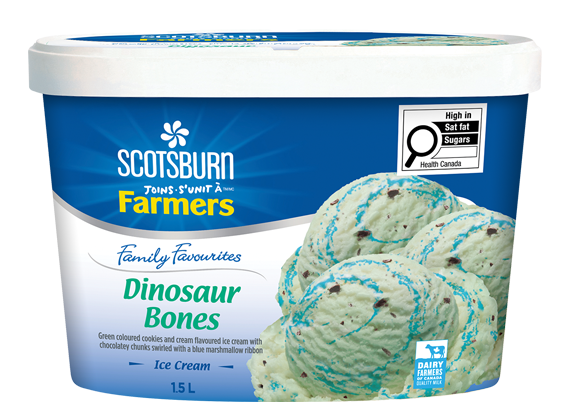 Dinosaur Bones Scotsburn Joins Farmers Ice Cream
