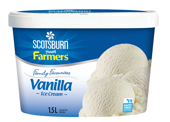 Vanilla Scotsburn joins Farmers Ice Cream