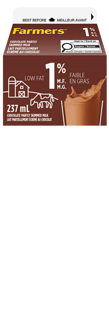 Farmers Chocolate Milk 1% 237mL Farmers Chocolate Milk 1% 237mL