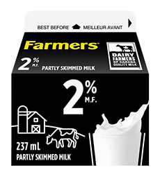 Farmers Milk 2% 237mL