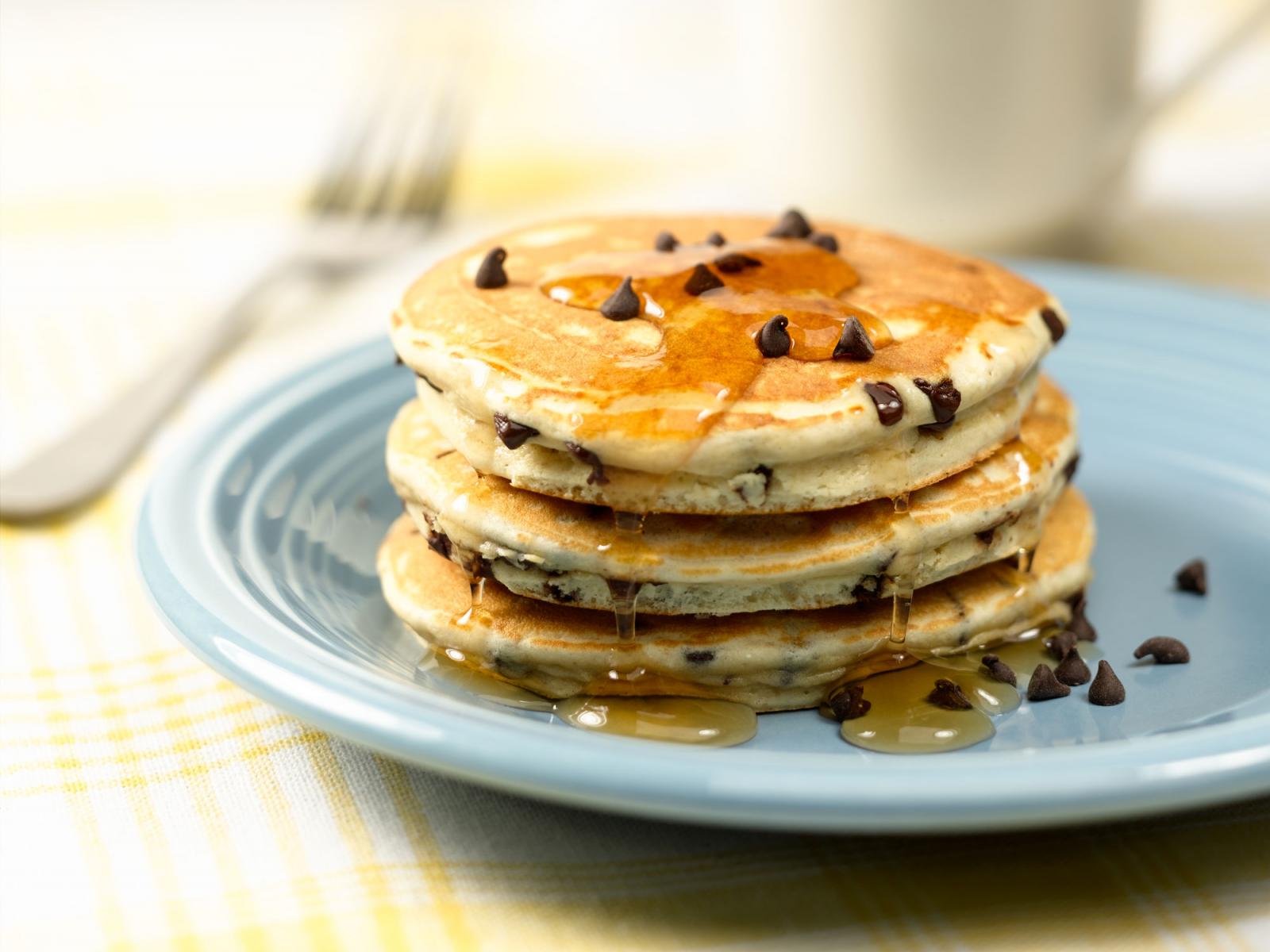 Chocolate Chip Eggnog Pancakes Recipe